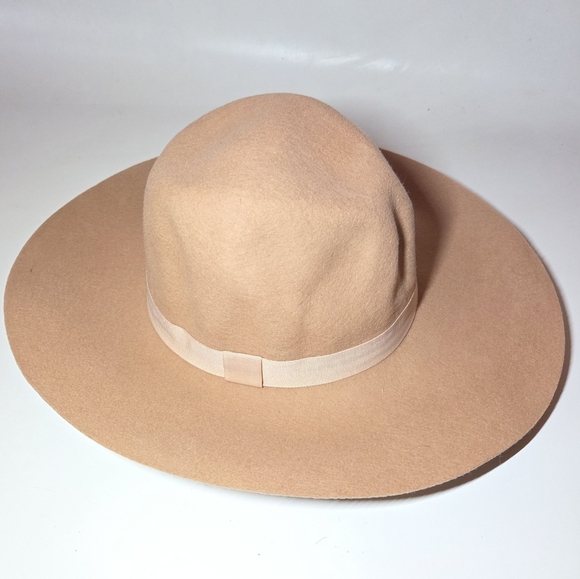 Wallaroo Aspen Wool Indie Boho Minimalist Neutral Fedora Women's Classic Hat. - Picture 2 of 9